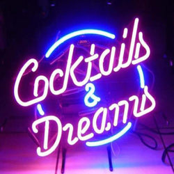 Cocktails & Dreams Neon Light Sign For Pub/Bar