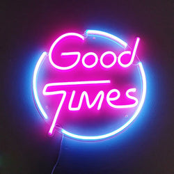Good Times Neon Light Sign For Glowing Memories