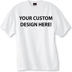 White Polyester T-Shirt With Photo/Text