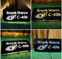 Personalized Led Name Plate For Home/Flat/House