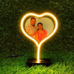Neon Light Table Lamp With Photo