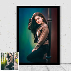 Acrylic Led Oil Painting Frame For Bedroom/Living Room