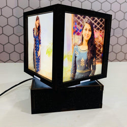 Personalized Rotating Lamp With Photo In 4 Inch