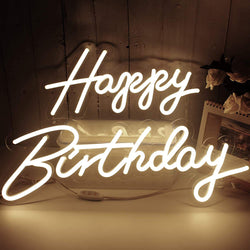 Happy Birthday Neon Light Sign For Birthday Party