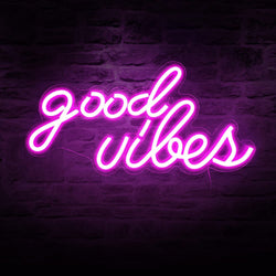 Good Vibes Neon Light Sign To Spread Happiness