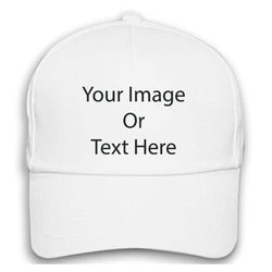 White Cap With Logo/Text