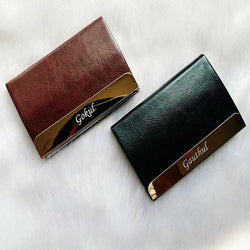Metal Card Holder With Name