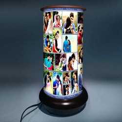 Round Rotating Lamp With Photo
