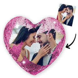 Magic Heart Cushion With Photo