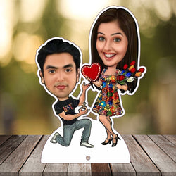 Valentine Caricatures For Couples With Photo
