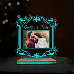 3D Acrylic LED Lamp For Couple In Multi Color