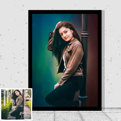 Acrylic Led Oil Painting Frame For Bedroom/Living Room