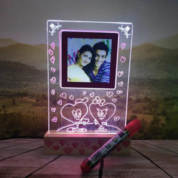 Photo Lamp With Magical Pen In Glowing Effect