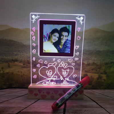 Photo Lamp With Magical Pen In Glowing Effect