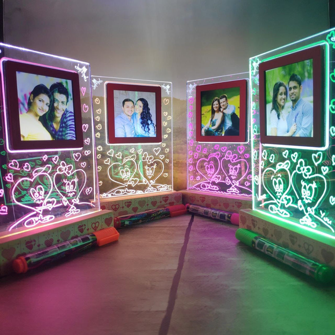 Photo Lamp With Magical Pen In Own Custom Text Giftsholic