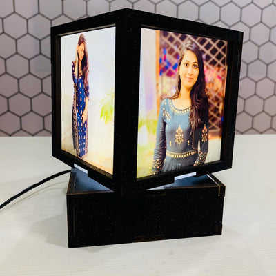 Personalized Rotating Lamp With Photo In 4 Inch